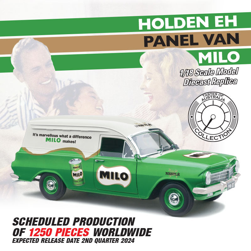 Holden EH Panel Van - Milo - 1:18 Scale Diecast Model