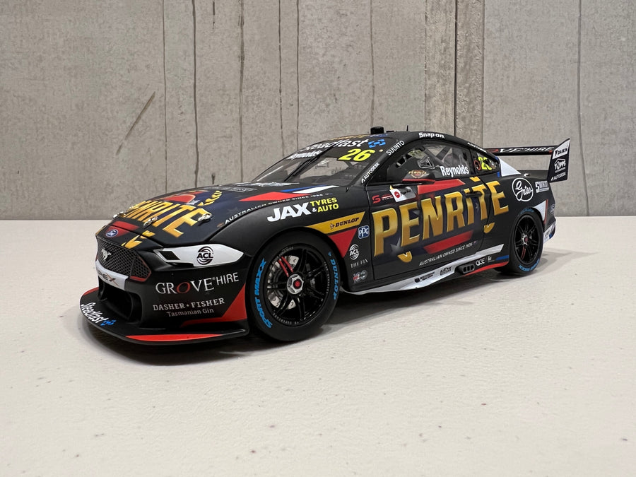 David Reynolds - Penrite Racing #26 Ford Mustang GT - 2022 Repco Supercars Championship Season - 1:18 Scale Diecast Model - AUTHENTIC COLLECTABLES