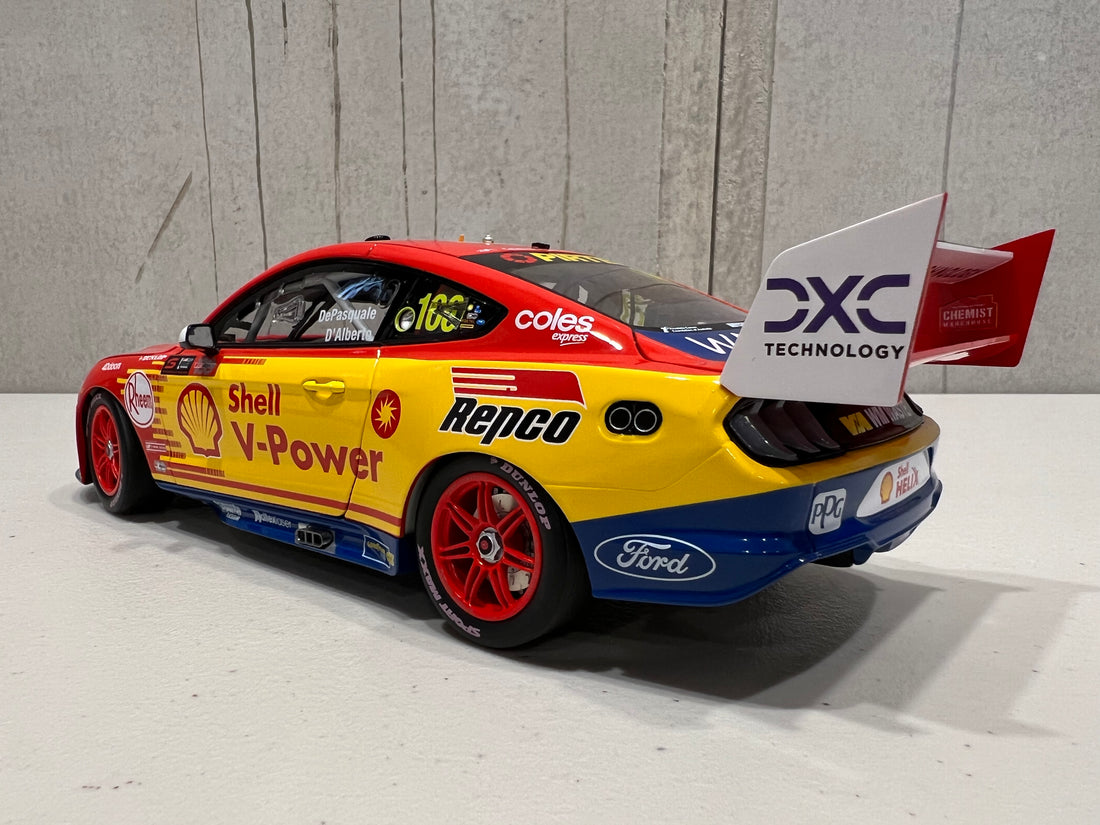 Anton De Pasquale / Tony D'Alberto 1:18 Shell V-Power Racing Team #100 Ford Mustang GT - 2022 Repco Bathurst 1000 (DJR 1000 Races Livery) - Authentic Collectables  - RRP $275 NOW $225