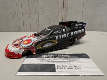 2002 SCOTTY CANNON OAKLEY TIME BOMB NHRA FUNNY CAR - 1:16 SCALE MODEL - MILESTONE