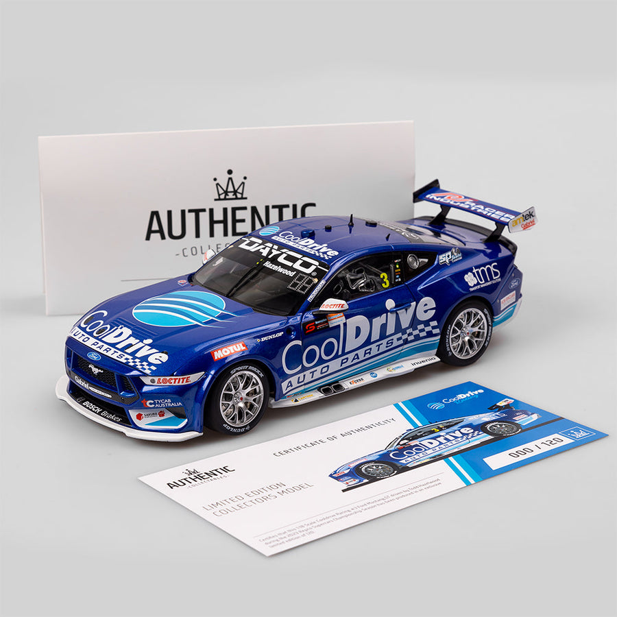 Todd Hazelwood - CoolDrive Racing #3 Ford Mustang GT - 2023 Supercars Championship Season - 1:18 Scale Diecast Model - AUTHENTIC COLLECTABLES