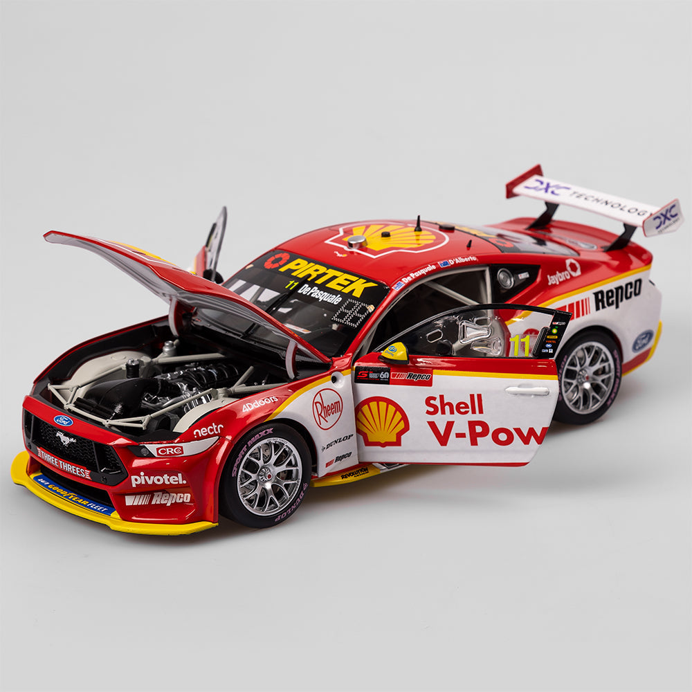 Anton De Pasquale / Tony D'Alberto - Shell V-Power Racing Team #11 Ford Mustang GT - 2023 Bathurst 1000 3rd Place - 1:18 Scale Diecast Model - AUTHENTIC COLLECTABLES