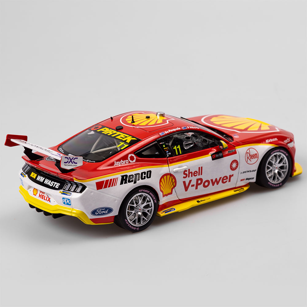 Anton De Pasquale / Tony D'Alberto - Shell V-Power Racing Team #11 Ford Mustang GT - 2023 Bathurst 1000 3rd Place - 1:18 Scale Diecast Model - AUTHENTIC COLLECTABLES