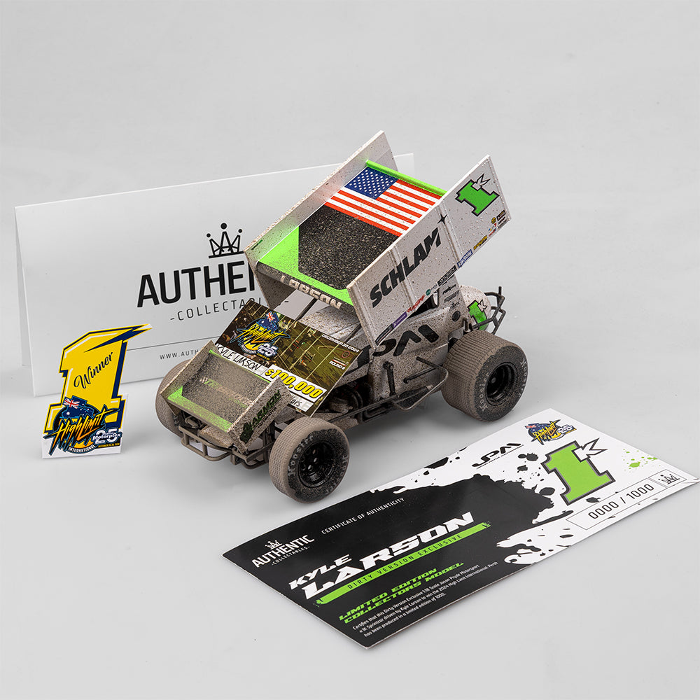 Kyle Larson #1 Sprintcar - 2024 High Limit International - Perth Motorplex - 1:18 Scale Diecast model - AUTHENTIC COLLECTABLES