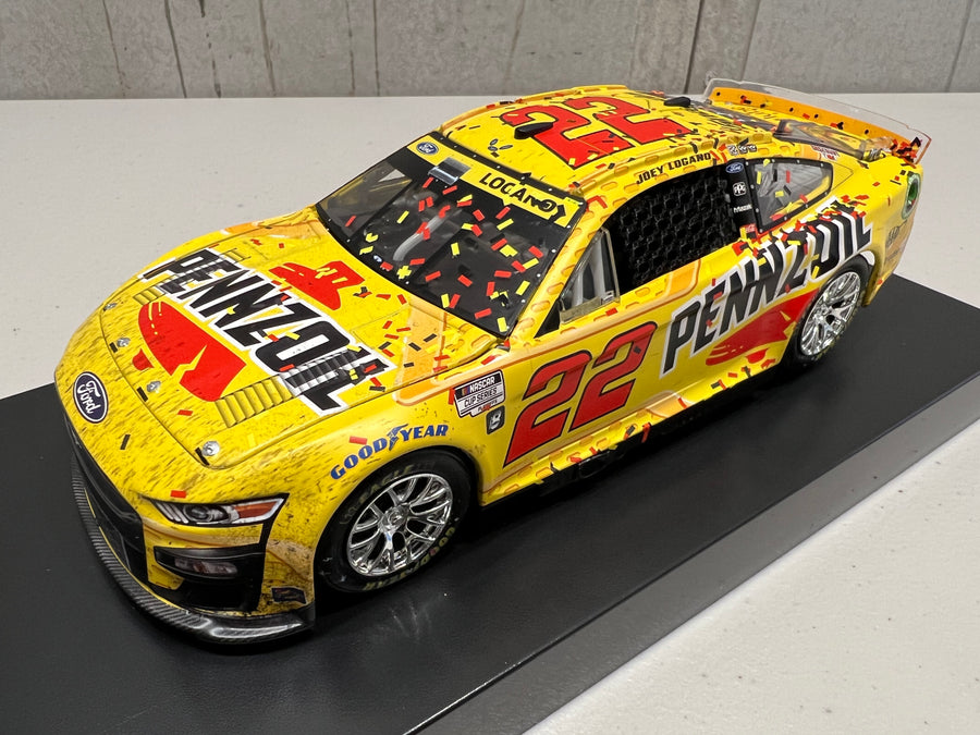 JOEY LOGANO 2022 PENNZOIL LAS VEGAS RACED WIN 1:24 ELITE DIECAST