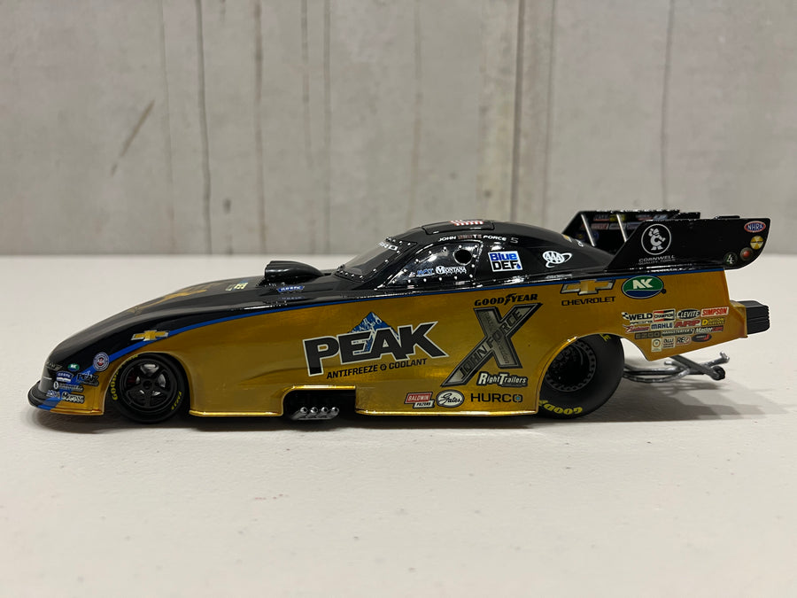 2023 John Force – PEAK 50th Anniversary SPECIAL PAINT SCHEME - 1:24 Scale Diecast Model - AutoWorld