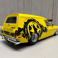 HOLDEN HJ "GRIM REAPER" PANEL VAN - YELLOW BLOWN PLANEL VAN - 1:24 SCALE DIECAST MODEL - DDA