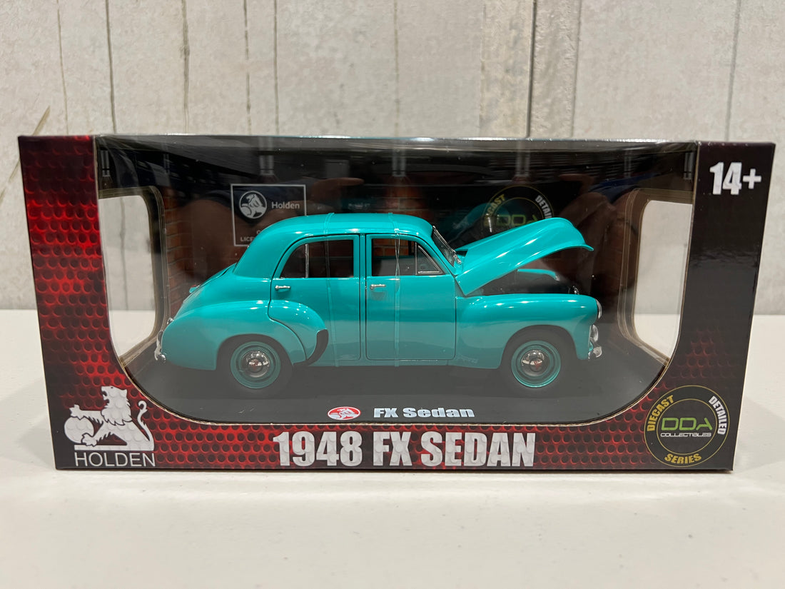 1948 GREEN FX HOLDEN SEDAN - 1:24 SCALE DIECAST MODEL - DDA