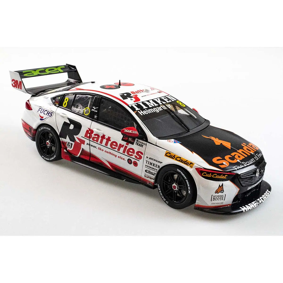 HOLDEN ZB COMMODORE - BJR - ANDRE HEIMGARTNER #8 R&J Batteries/Scandia - Bunnings Trade Perth Supernight Race 11 3RD PLACE - 1:43 Scale Diecast Model Car - BIANTE