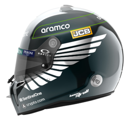 *PRE-ORDER* Aston Martin Aramco Cognizant F1  Team - Lance Stroll 2023 - 1:5 Scale Mini Helmet