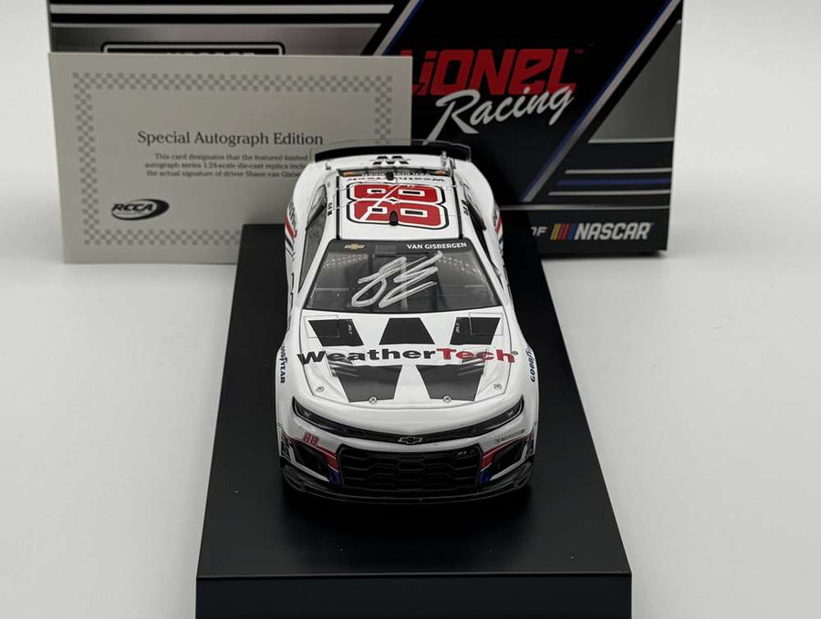 SHANE VAN GISBERGEN 2025 WEATHERTECH 1:24 AUTOGRAPHED ARC DIECAST