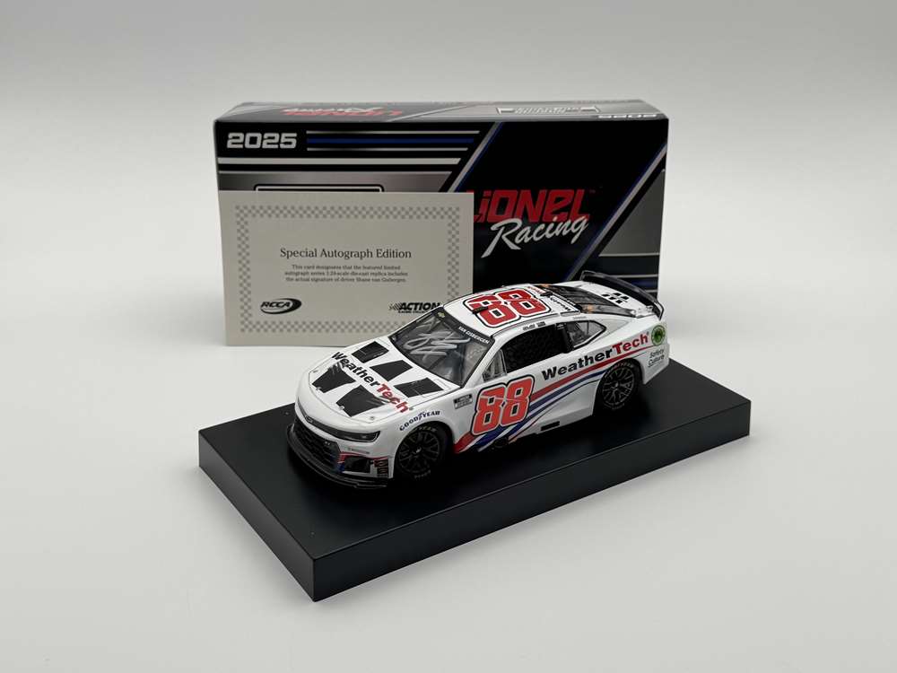 SHANE VAN GISBERGEN 2025 WEATHERTECH 1:24 AUTOGRAPHED ARC DIECAST