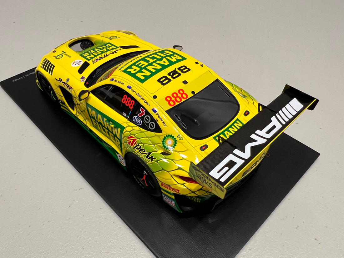 MERCEDES-AMG GT3 - 2022 BATHURST  12-HOUR - TRIPLE EIGHT RACE  ENGINEERING #888 - FEENEY/VAN  GISBERGEN/IBRAHIM - 3RD PLACE - 1:18 SCALE