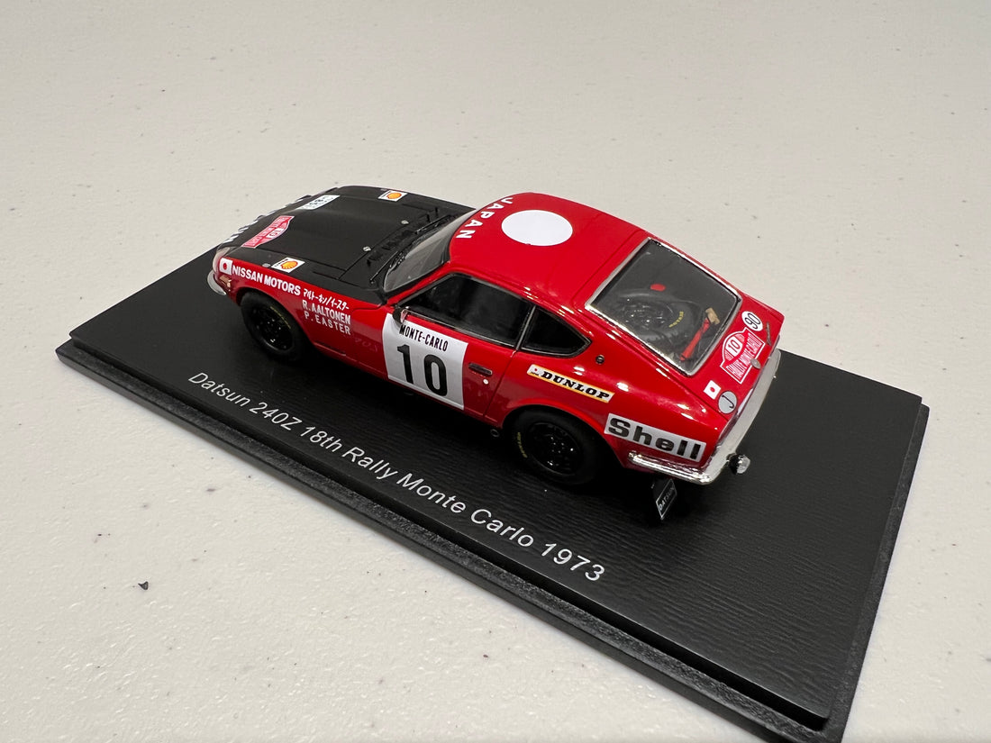 Miniature Datsun 240Z 1/43 Trofeu No.18 Rallye Portugal 1973 A.C Miniature Datsun 240Z 1/43 Trofeu No.18 Rallye Portugal 1973 A.C