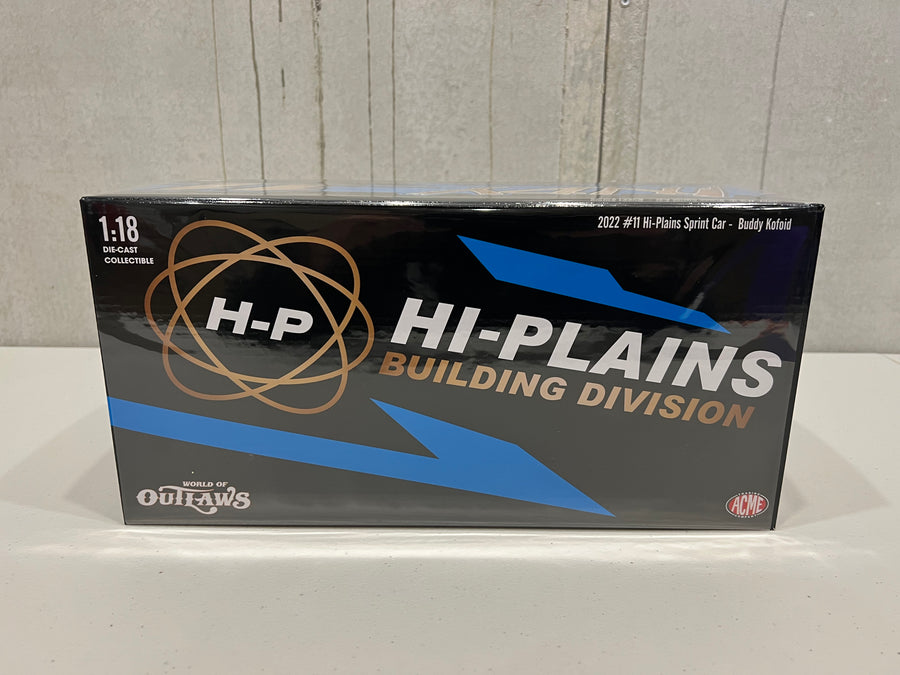 2022 #11 HI-PLAINS BUILDING SPRINT CAR - BUDDY KOFOID - FIRST WORLD OF OUTLAWS WIN - 1:18 SCALE DIECAST MODEL