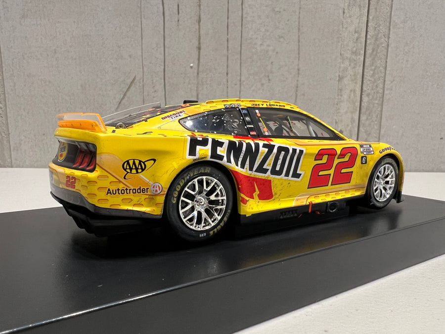 JOEY LOGANO 2022 PENNZOIL LAS VEGAS RACED WIN 1:24 ELITE DIECAST