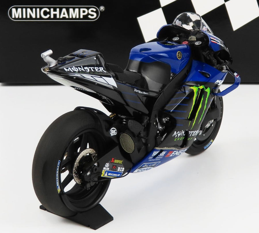 FABIO QUARATAGO 2021 YAMAHA YZR M1 MONSTER ENERGY YAMAHA 1:12 MOTOGP WORLD CHAMPION DIECAST MODEL