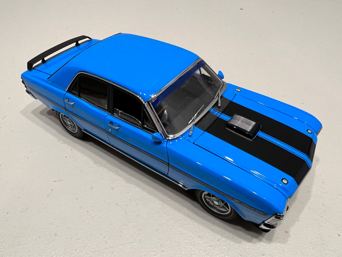 FORD XY FALCON PHASE III GT-HO - TRUE BLUE 1:18 SCALE DIECAST MODEL