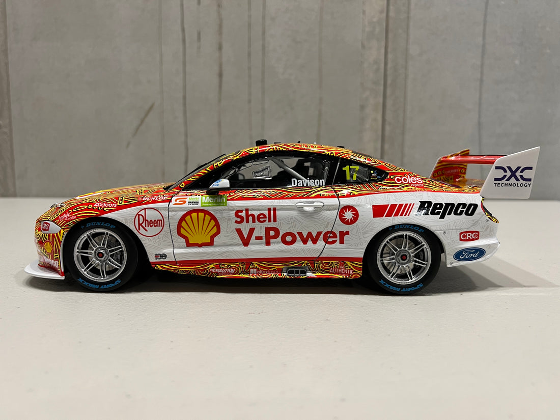 WILL DAVISON - Shell V-Power Racing Team #17 Ford Mustang GT - 2022 Darwin Triple Crown Indigenous Round - 1:18 Scale Diecast Model - Authentic Collectables