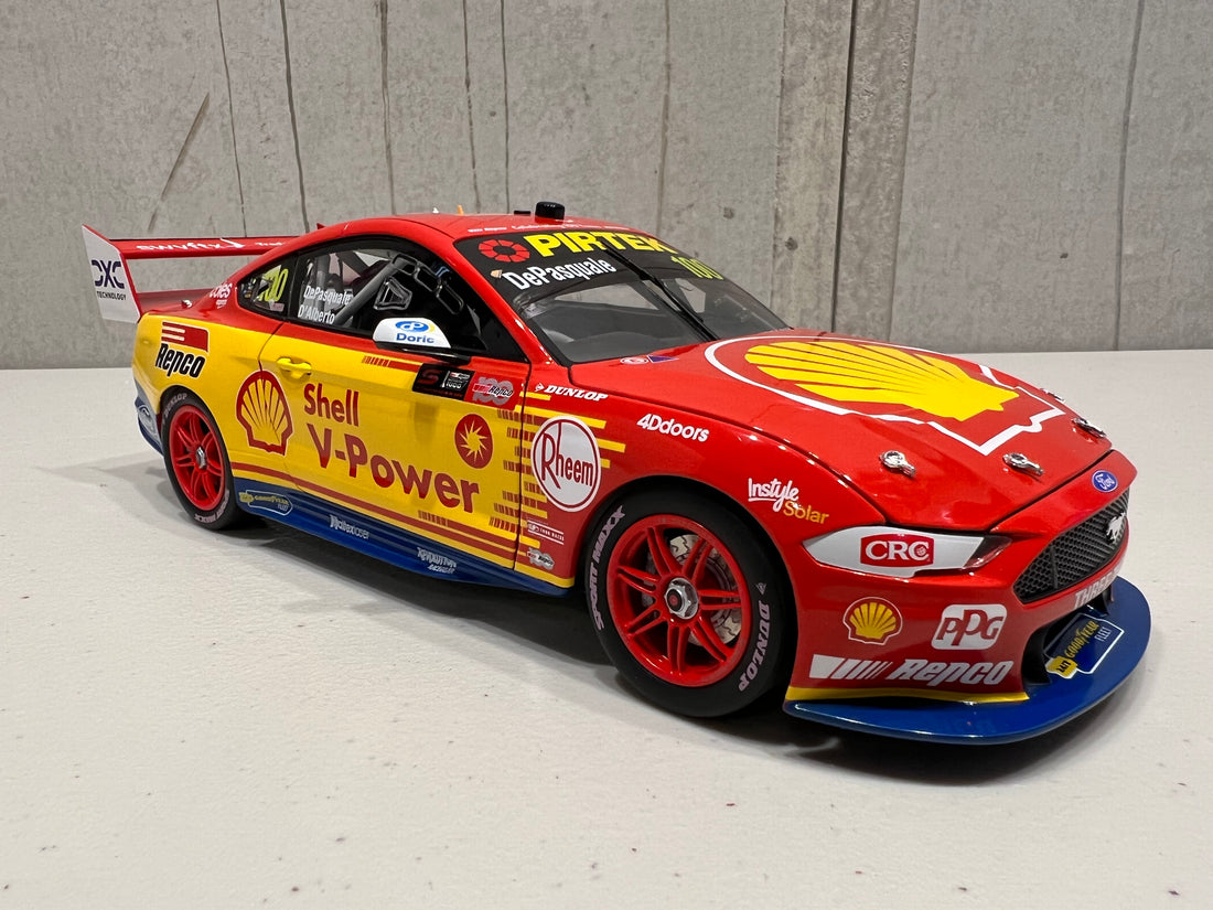 Anton De Pasquale / Tony D'Alberto 1:18 Shell V-Power Racing Team #100 Ford Mustang GT - 2022 Repco Bathurst 1000 (DJR 1000 Races Livery) - Authentic Collectables  - RRP $275 NOW $225