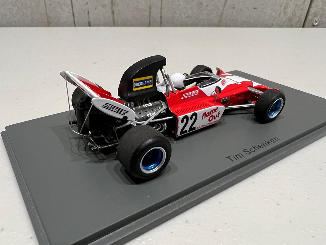 Surtees TS9B No.22 British GP 1972 - Tim Schenken - 1:43 Scale Resin Model Car - Spark