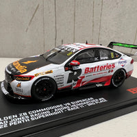 HOLDEN ZB COMMODORE - BJR - ANDRE HEIMGARTNER #8 R&J Batteries/Scandia - Bunnings Trade Perth Supernight Race 11 3RD PLACE - 1:43 Scale Diecast Model Car - BIANTE