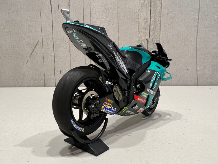 VALENTINO ROSSI 2021 TEAM PETRONAS YAMAHA  YZR-M1 SRT QATAR TEST 1:12 DIECAST MODEL