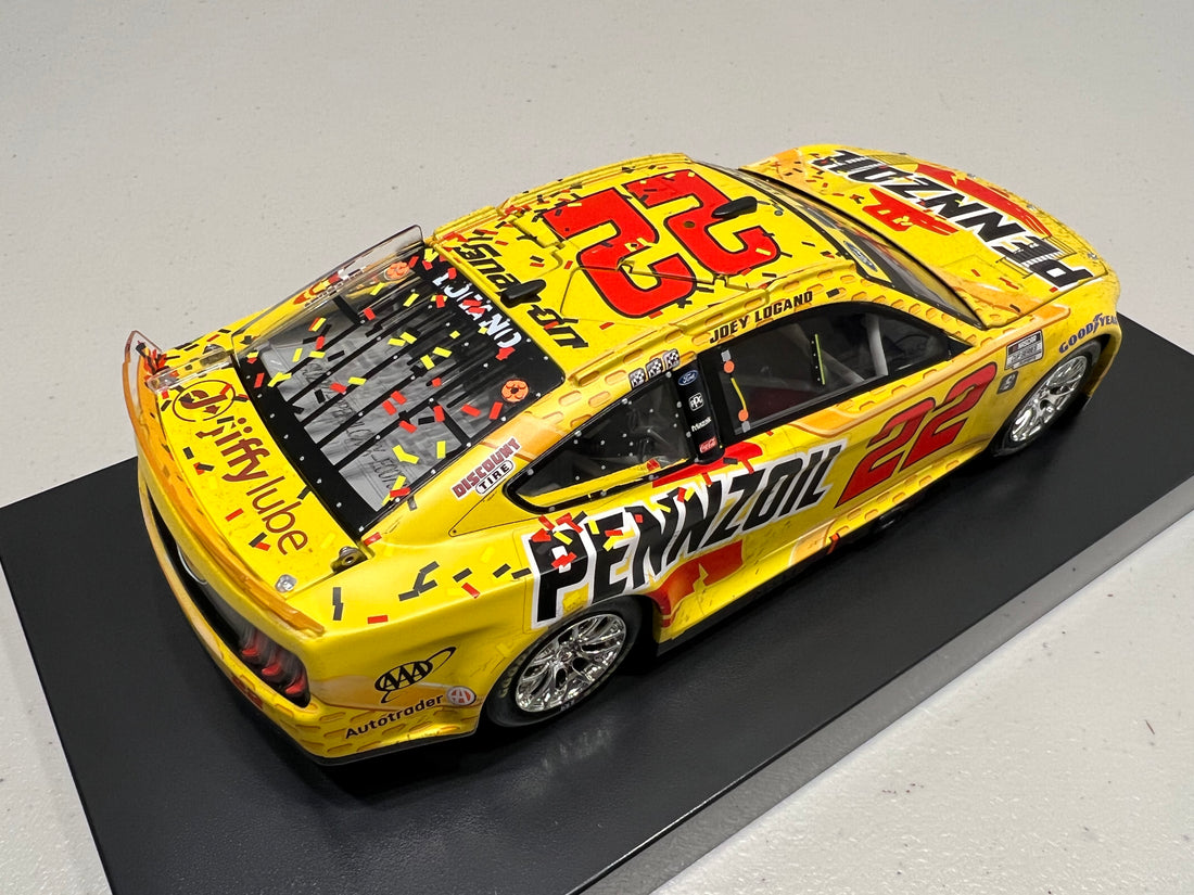 JOEY LOGANO 2022 PENNZOIL LAS VEGAS RACED WIN 1:24 ELITE DIECAST