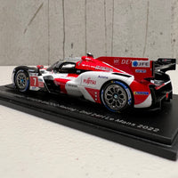 TOYOTA GR010 HYBRID No.7 TOYOTA GAZOO Racing - 2nd 24H Le Mans 2022 - M. Conway - K. Kobayashi - J. M. López - 1:43 Scale Resin Model Car - Spark