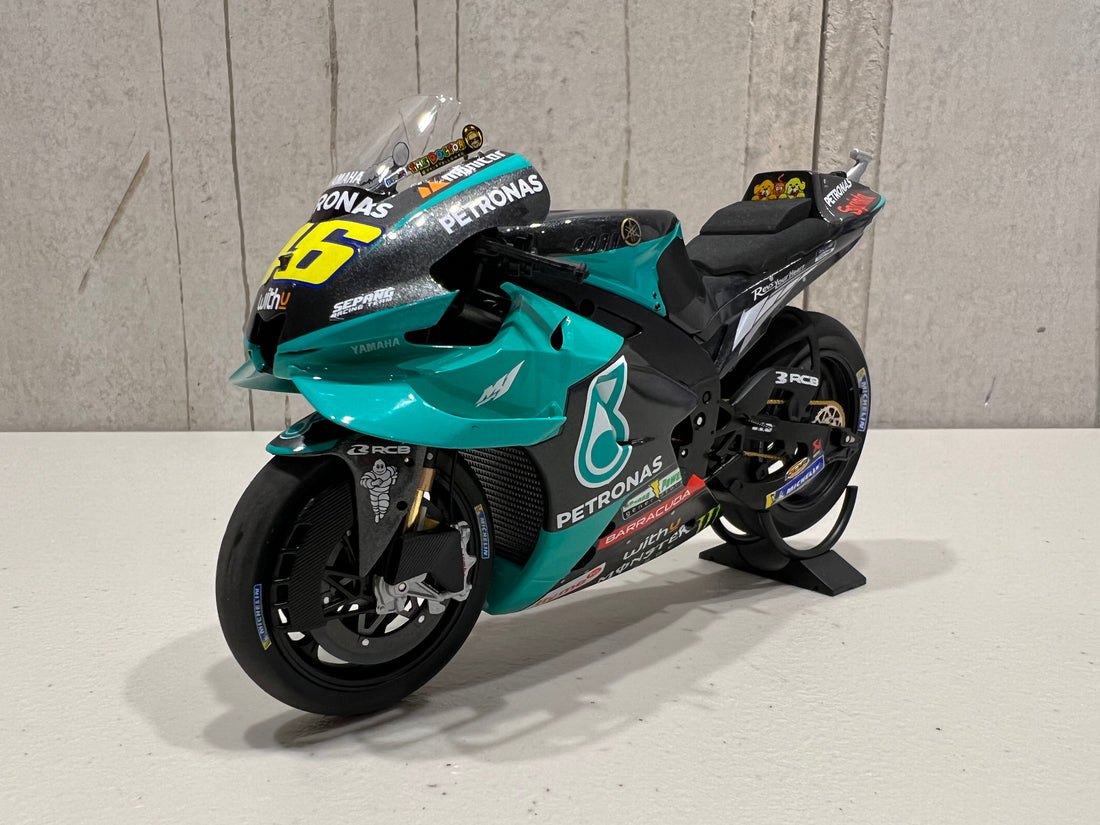 VALENTINO ROSSI 2021 YAMAHA YZR-M1 -TEAM PETRONAS YAMAHA SRT - 1:12 MOTOGP 2021 DIECAST MODEL