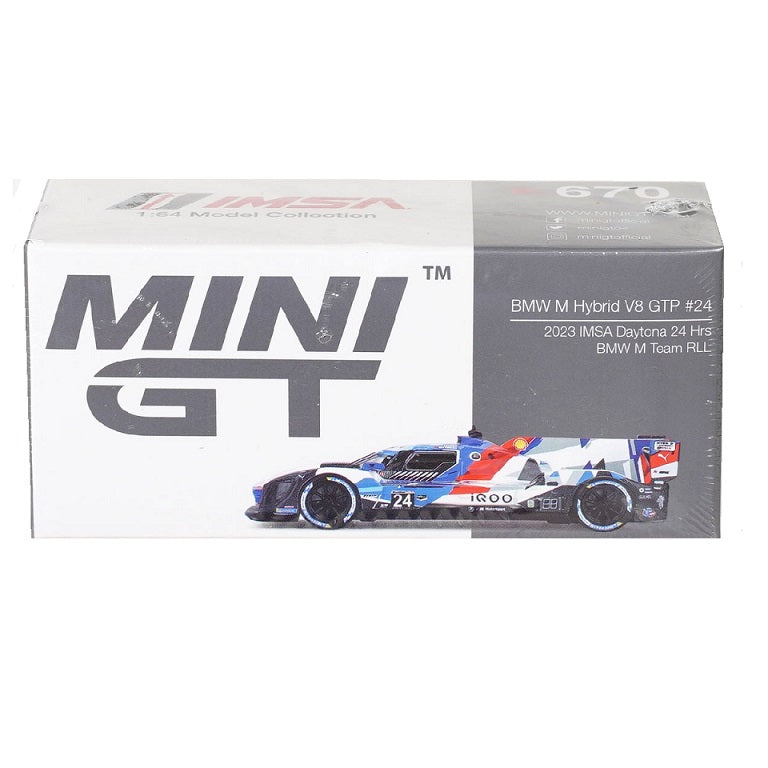 BMW M HYBRID V8 GTP 2023 IMSA DAYTONA 24HR #24 BMW M TEAM - 1:64 SCALE DIECAST MODEL - MINI GT