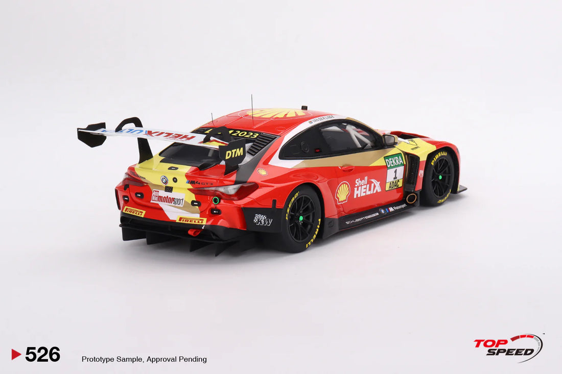 BMW M4 GT3 #1 SCHUBERT MOTORSPORT 2023 DTM - 1:18 SCALE MODEL - TOP SPEED