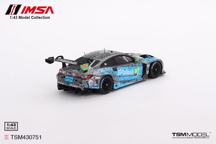BMW M4 GT3 #97 Turner Motorsport IMSA 2023 Laguna Seca GTD 2nd Place - 1:43 Scale Model Car - TSM