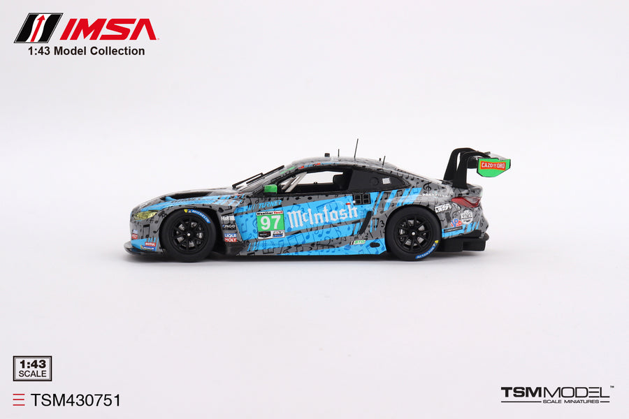 BMW M4 GT3 #97 Turner Motorsport IMSA 2023 Laguna Seca GTD 2nd Place - 1:43 Scale Model Car - TSM