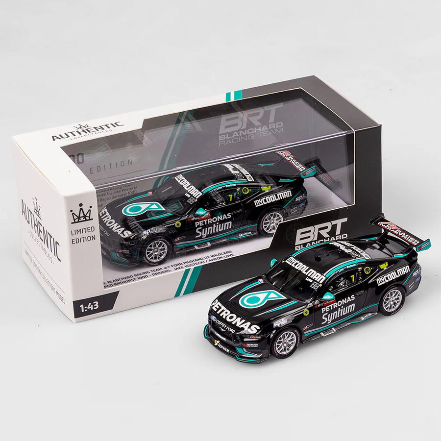 Jake Kostecki / Aaron Love - Blanchard Racing Team #7 Ford Mustang GT - 2023 Bathurst 1000 Wildcard Livery - 1:43 Scale Diecast - Authentic Collectables