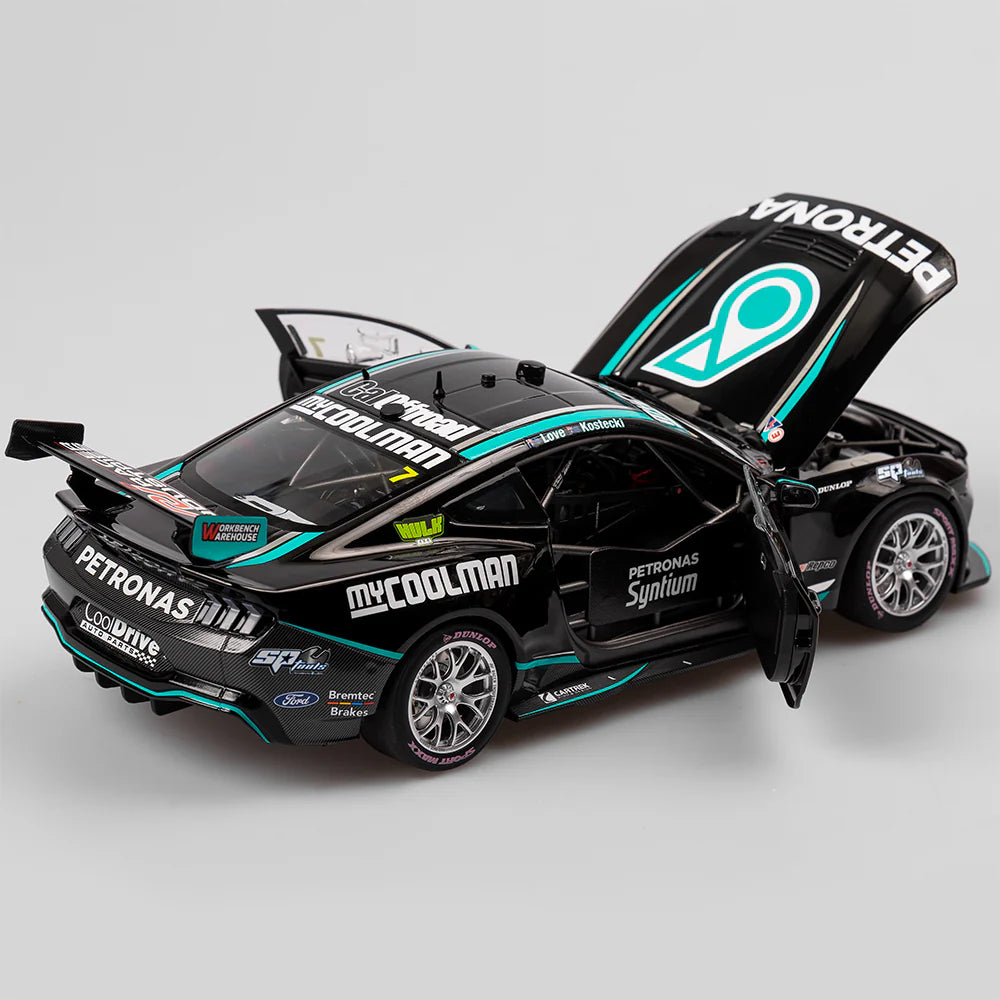 Jake Kostecki / Aaron Love - Blanchard Racing Team #7 Ford Mustang GT - 2023 Bathurst 1000 Wildcard Livery - 1:18 Scale Diecast Model - Authentic Collectables