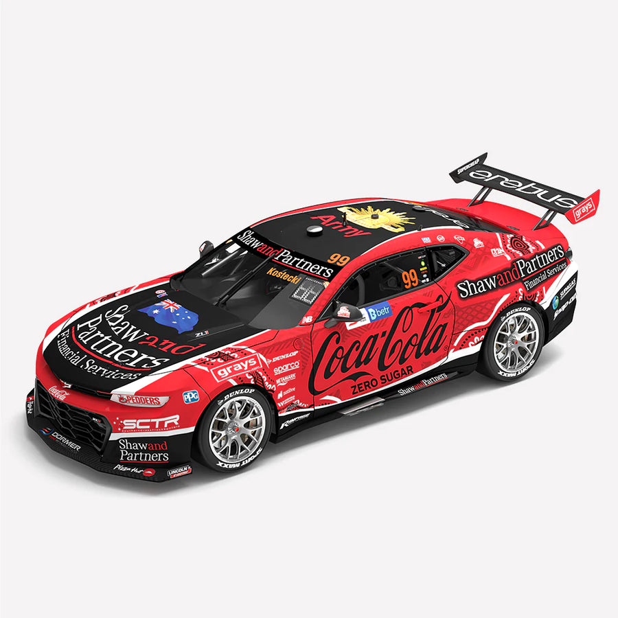 *PRE-ORDER* Brodie Kostecki - Coca-Cola Racing By Erebus #99 Chevrolet Camaro ZL1 - 2023 Darwin Triple Crown Indigenous Round - 1:18 Scale Diecast Model - AUTHENTIC COLLECTABLES