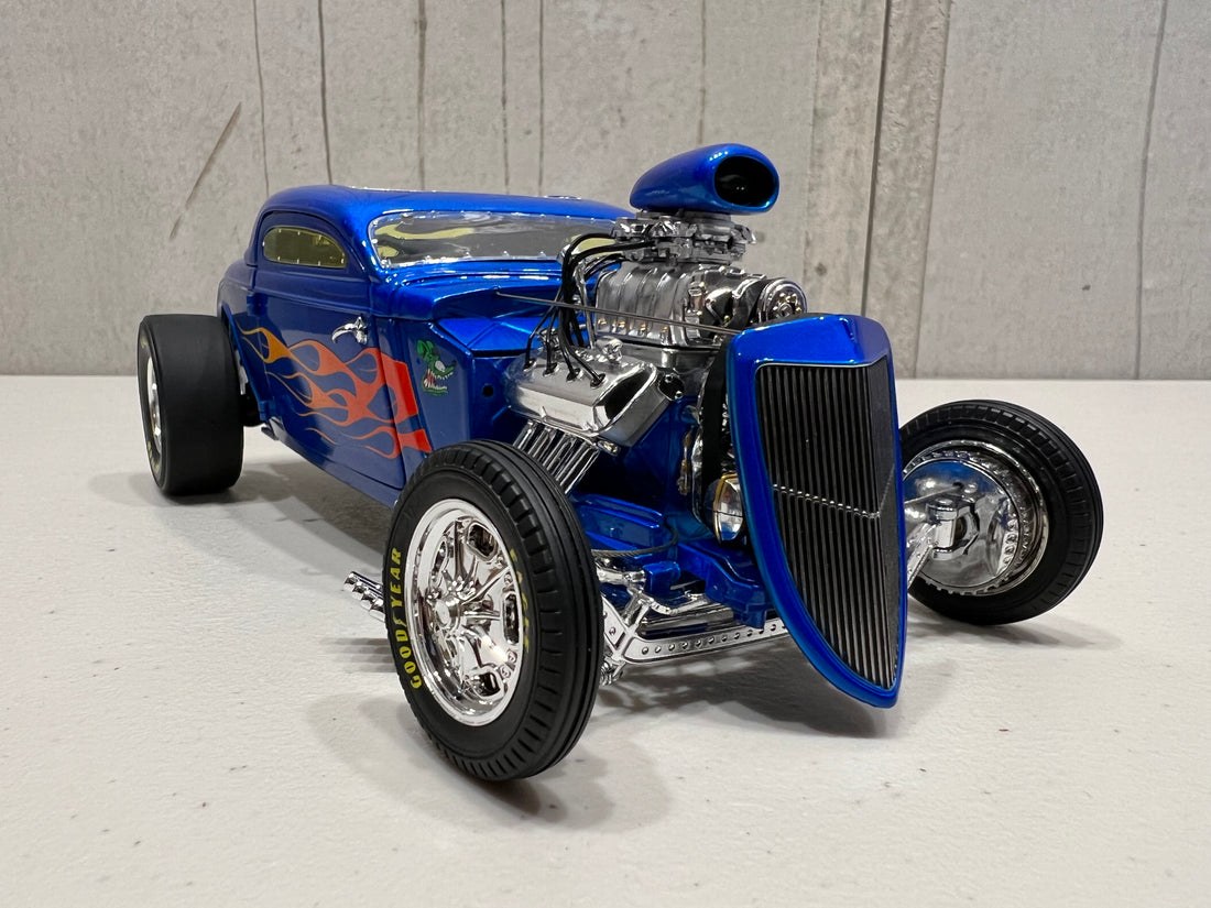 1934 BLOWN ALTERED COUPE - RAT FINK - ACME EXCLUSIVE - 1:18 DIECAST MODEL