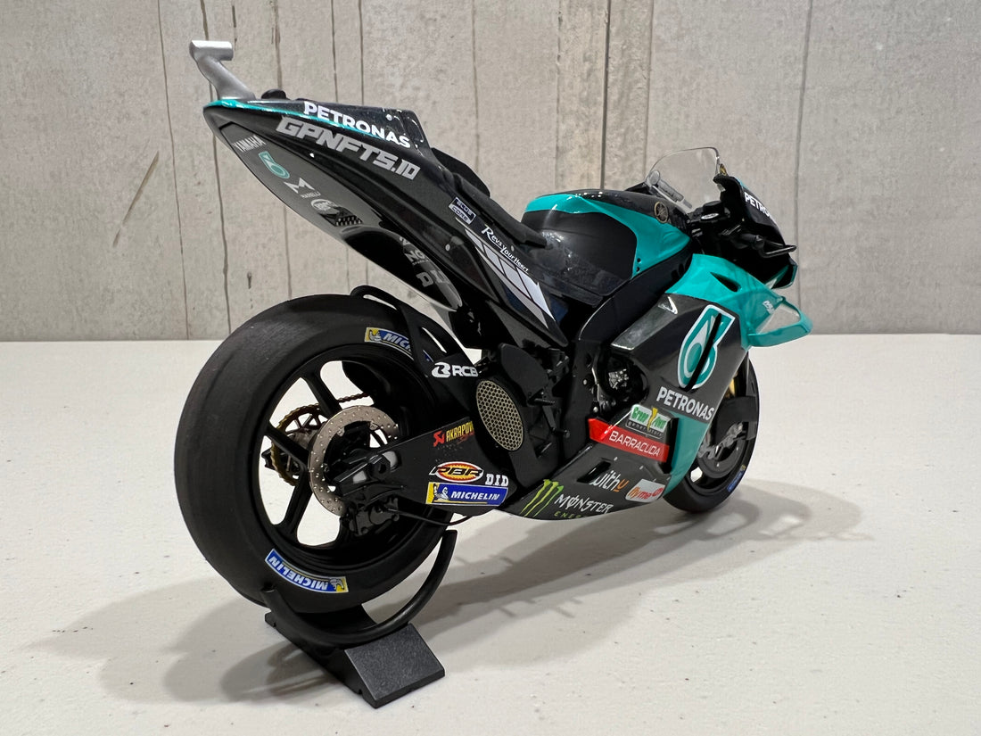 VALENTINO ROSSI 2021 TEAM PETRONAS - YAMAHA YZR-M1 SRT - VALENCIA LAST MOTOGP 1:12 DIECAST MODEL