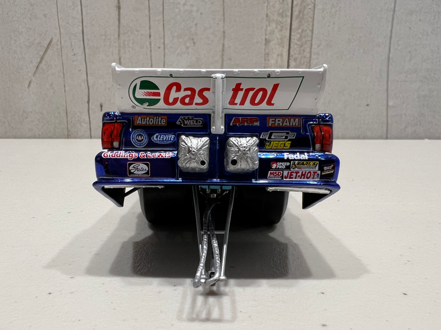 2004 JOHN FORCE & NORWALK RACEWAY PARK "FREEDOM'S FLIGHT" CASTROL GTX MUSTANG FUNNY CAR - 1:24 SCALE DIECAST MODEL - ACTION