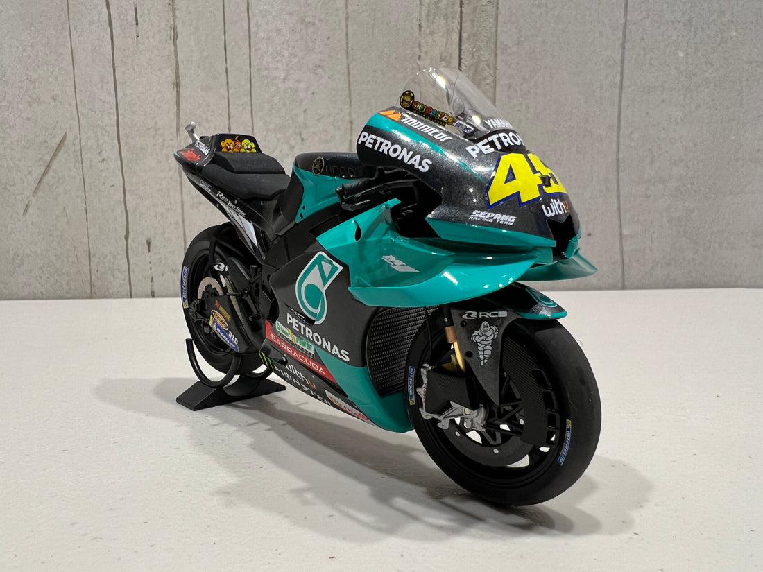 VALENTINO ROSSI 2021 YAMAHA YZR-M1 -TEAM PETRONAS YAMAHA SRT - 1:12 MOTOGP 2021 DIECAST MODEL