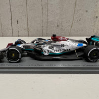 Mercedes-AMG Petronas F1 W13 E Performance No.63 Mercedes-AMG Petronas F1 Team - 4th Belgian GP 2022 - George Russell - 1:43 Scale Resin Model Car - Spark
