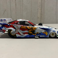 2004 JOHN FORCE & NORWALK RACEWAY PARK "FREEDOM'S FLIGHT" CASTROL GTX MUSTANG FUNNY CAR - 1:24 SCALE DIECAST MODEL - ACTION