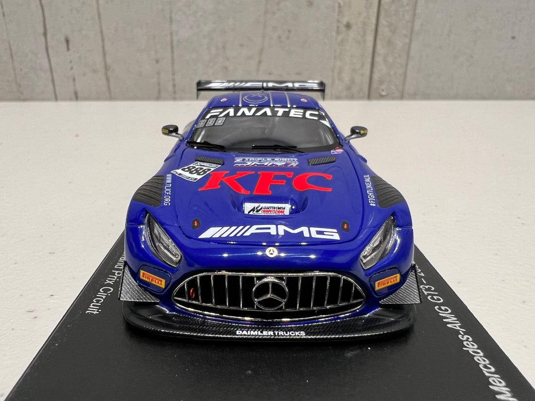 MERCEDES-AMG GT3 - 2022 GT WORLD CHALLENGE AUSTRALIA - TRIPLE EIGHT RACE ENGINEERING #888 - VAN GISBERGEN/PRINCE IBRAHIM - PHILLIP ISLAND GRAND PRIX CIRCUIT - RACE 1 - 3RD PLACE - 1:43 SCALE