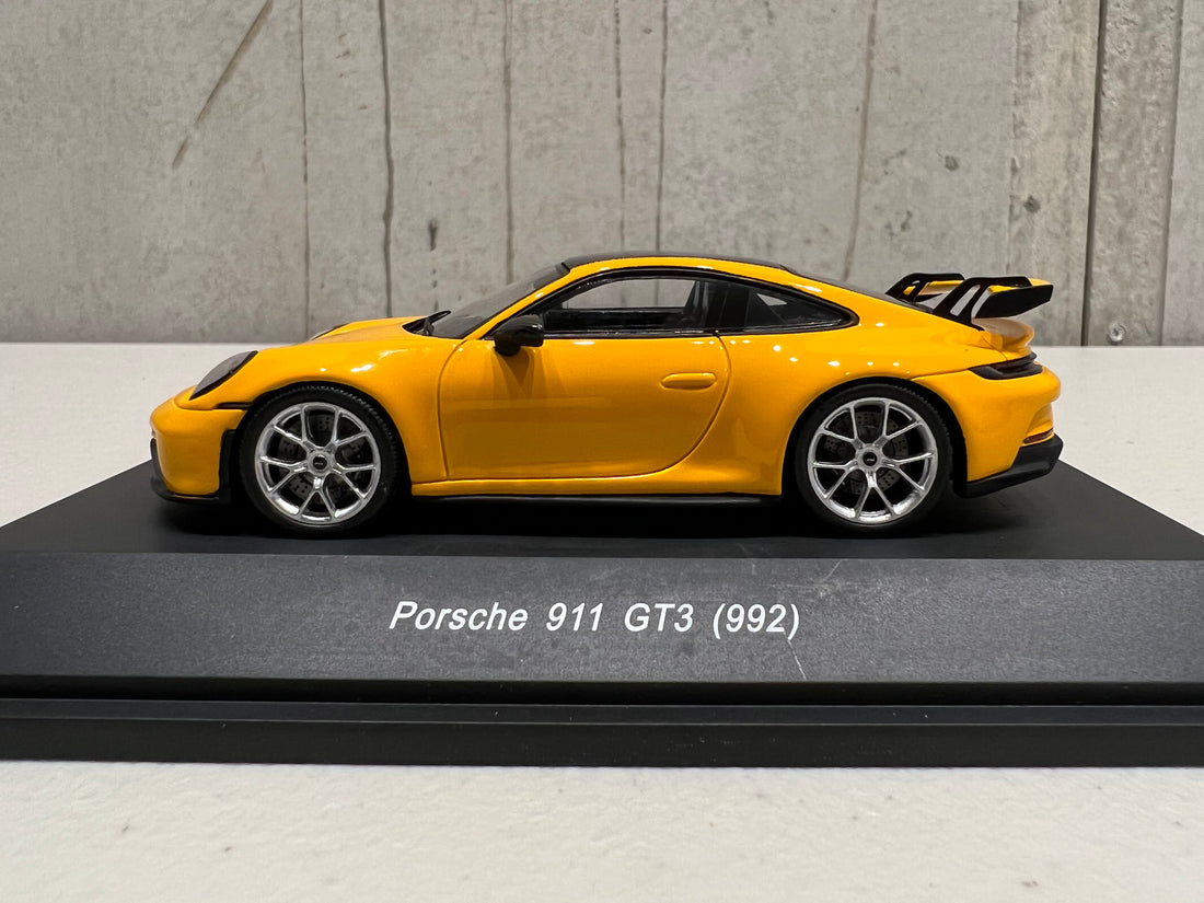 Porsche 992 GT3 Signal Yellow - 1:43 Scale Resin Model Car - Spark