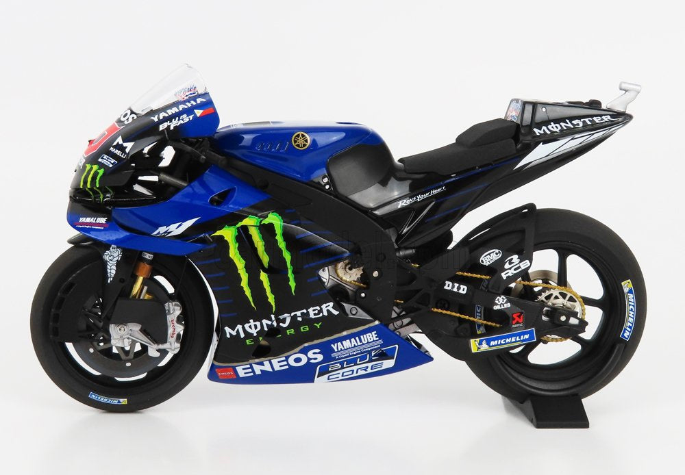 FABIO QUARATAGO 2021 YAMAHA YZR M1 MONSTER ENERGY YAMAHA 1:12 MOTOGP WORLD CHAMPION DIECAST MODEL