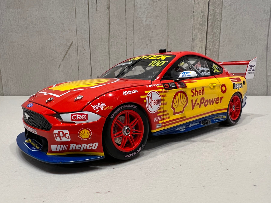 Anton De Pasquale / Tony D'Alberto 1:18 Shell V-Power Racing Team #100 Ford Mustang GT - 2022 Repco Bathurst 1000 (DJR 1000 Races Livery) - Authentic Collectables  - RRP $275 NOW $225