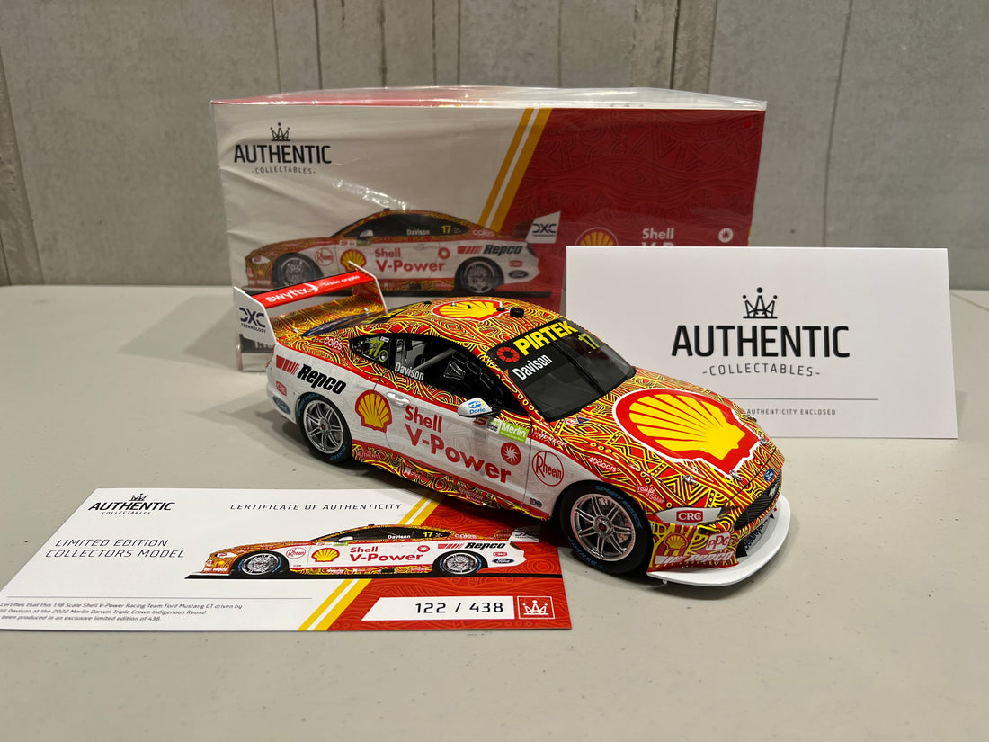 WILL DAVISON - Shell V-Power Racing Team #17 Ford Mustang GT - 2022 Darwin Triple Crown Indigenous Round - 1:18 Scale Diecast Model - Authentic Collectables