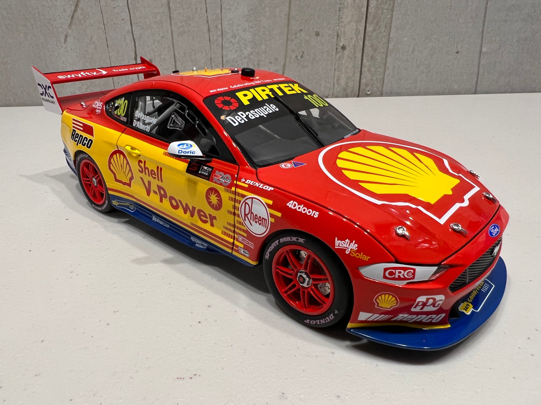 Anton De Pasquale / Tony D'Alberto 1:18 Shell V-Power Racing Team #100 Ford Mustang GT - 2022 Repco Bathurst 1000 (DJR 1000 Races Livery) - Authentic Collectables  - RRP $275 NOW $225