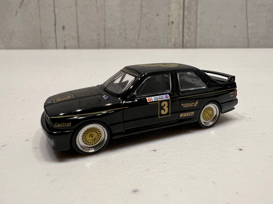 BMW M3 #3 JPS Team BMW 1987 ATCC Championship Winner - Australia Exclusive - 1:64 Scale Diecast Model - Mini GT